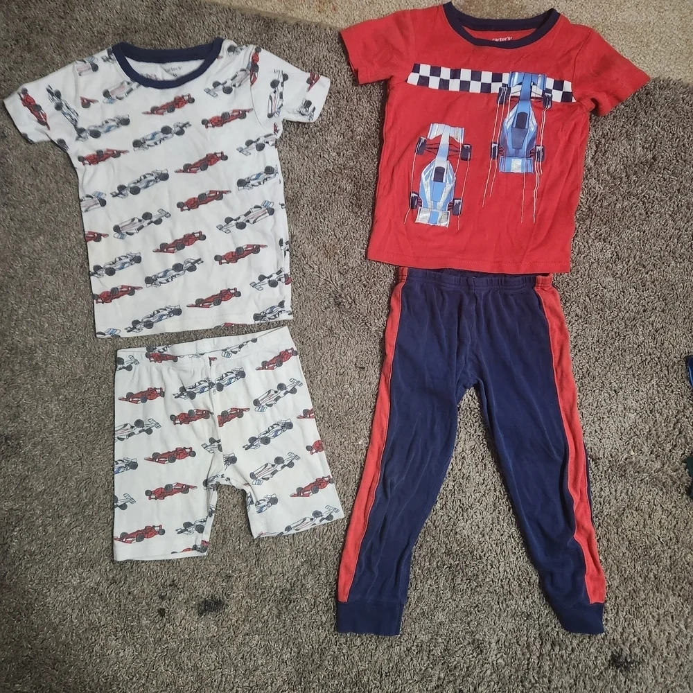 Carter's Red and Blue Kids Pajama Set